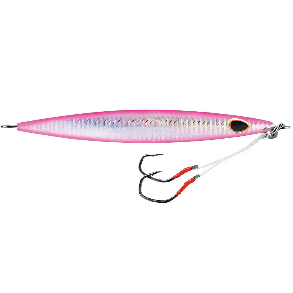 Williamson Kensaki 280 Jig - 7.25’’ - 9-7/8oz - Silver Pink Zebra [KSJ280SPZ] - Hard & Soft Baits
