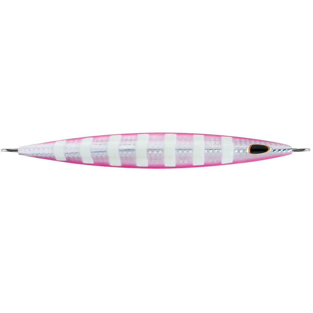 Williamson Kensaki 280 Jig - 7.25’’ - 9-7/8oz - Silver Pink Zebra [KSJ280SPZ] - Hard & Soft Baits