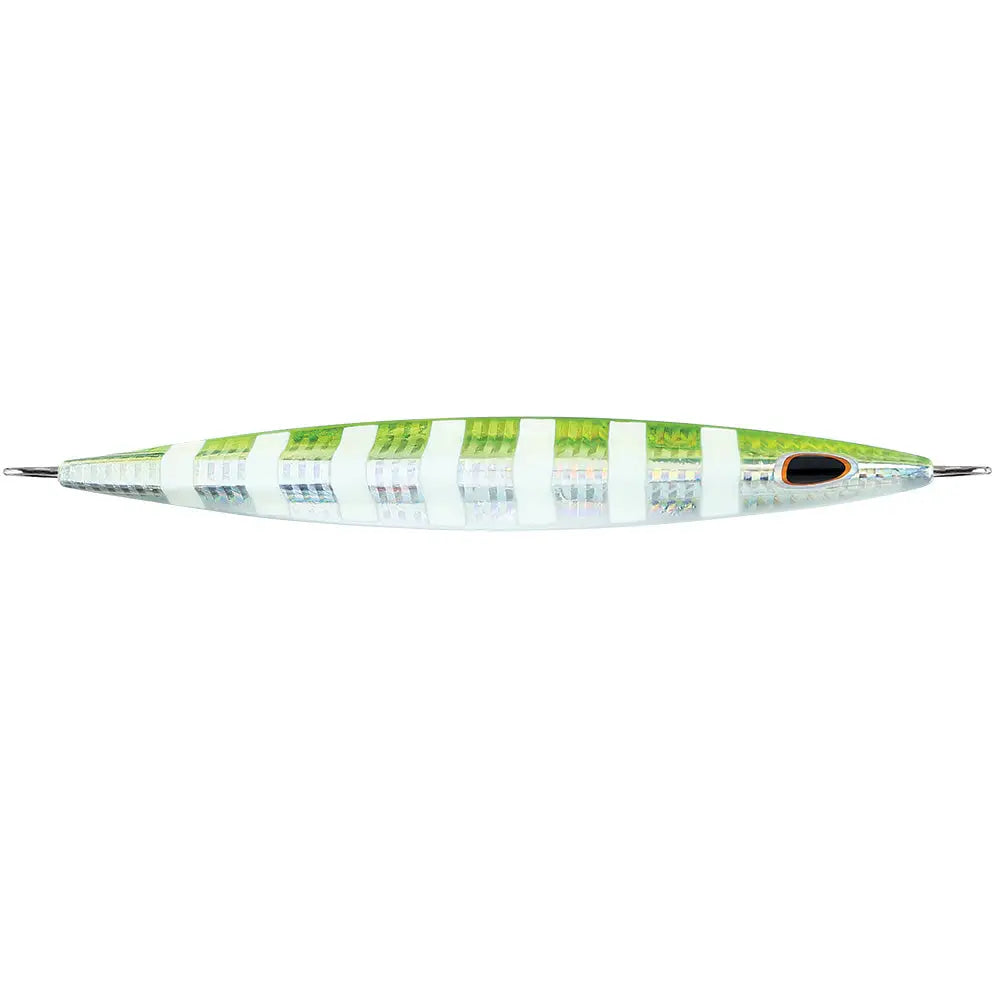 Williamson Kensaki 280 Jig - 7.25’’ - 9-7/8oz - UV Green Sardine Zebra [KSJ280UVGSZ] - Hard & Soft Baits