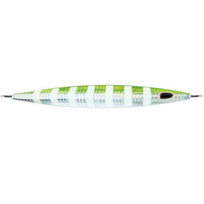 Williamson Kensaki 280 Jig - 7.25’’ - 9-7/8oz - UV Green Sardine Zebra [KSJ280UVGSZ] - Hard & Soft Baits