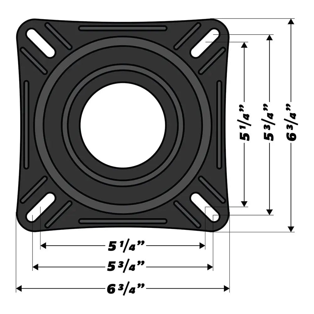 Wise 7’’ Boat Seat Swivel [8WD7S] - Seating
