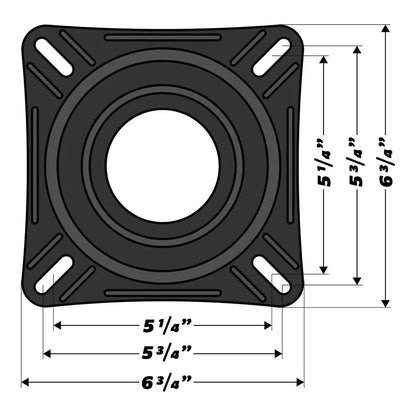 Wise 7’’ Boat Seat Swivel [8WD7S] - Seating
