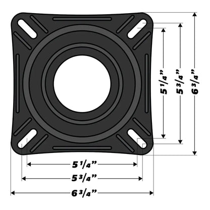 Wise 7’’ Swivel w/Quick Release Bracket [8WD7SQR] - Seating
