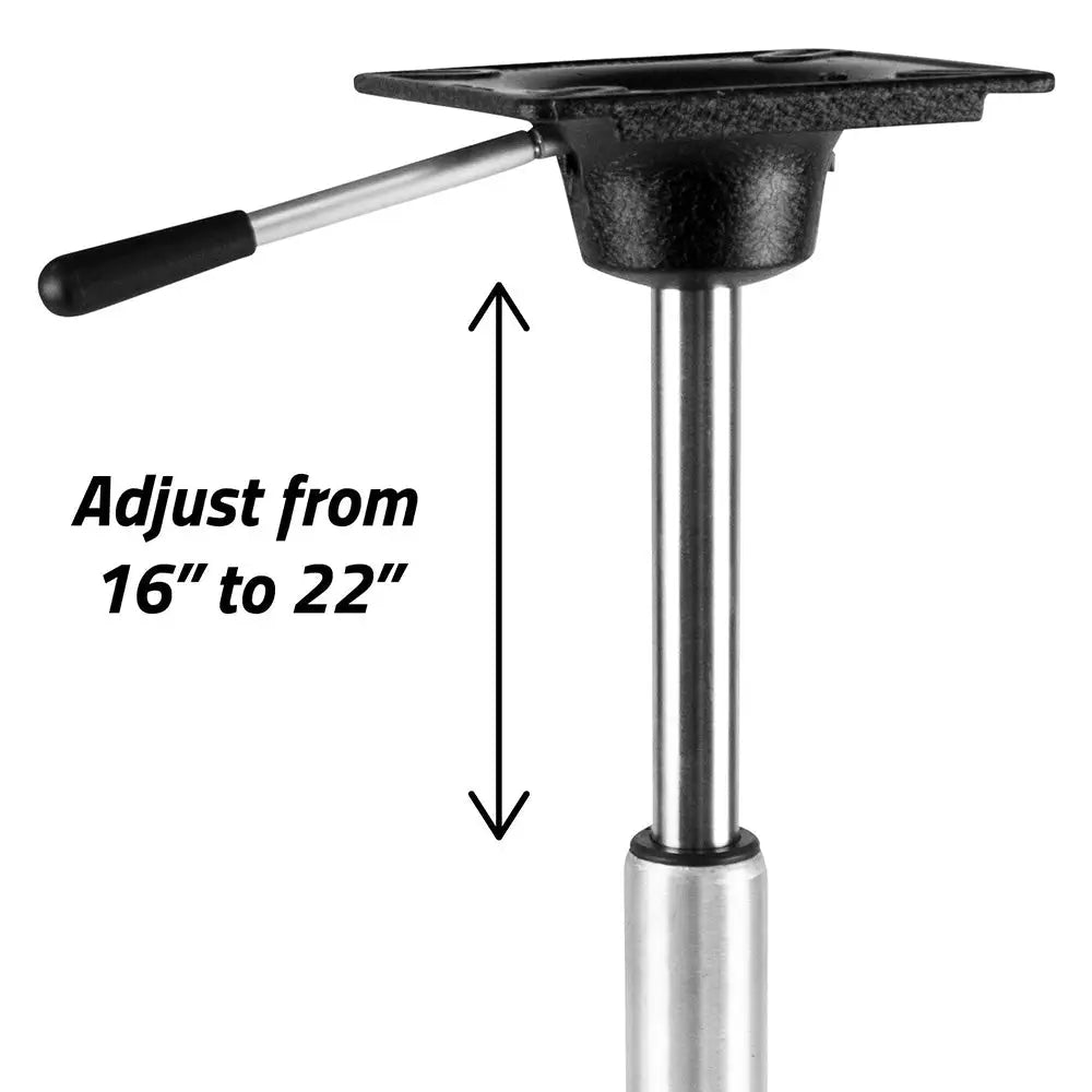 Wise King Pin Power Rise Pedestal - Adjusts 16’’ to 22-3/8’’ [8WD2003] - Seating