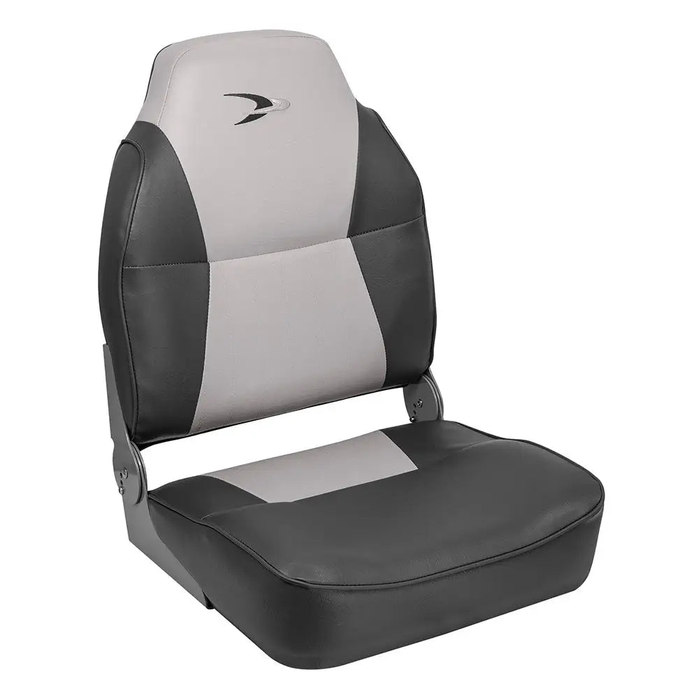 Wise Lund Style High-Back Fishing Seat - Grey/Charcoal [8WD640PLS-664] - Seating