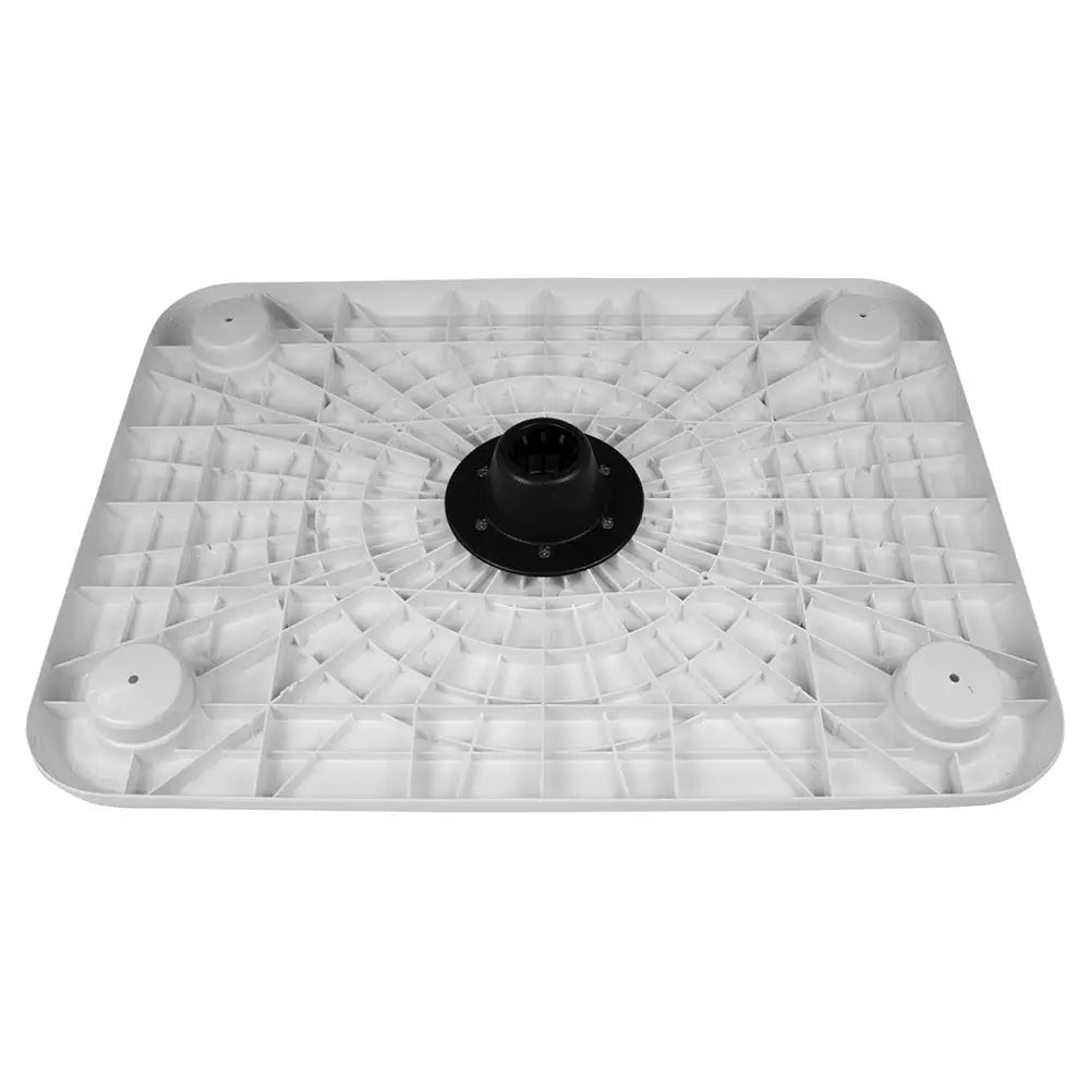 Wise White Rectangular Table - 4 Drink Holders w/Pedestal [8WD944] - Seating