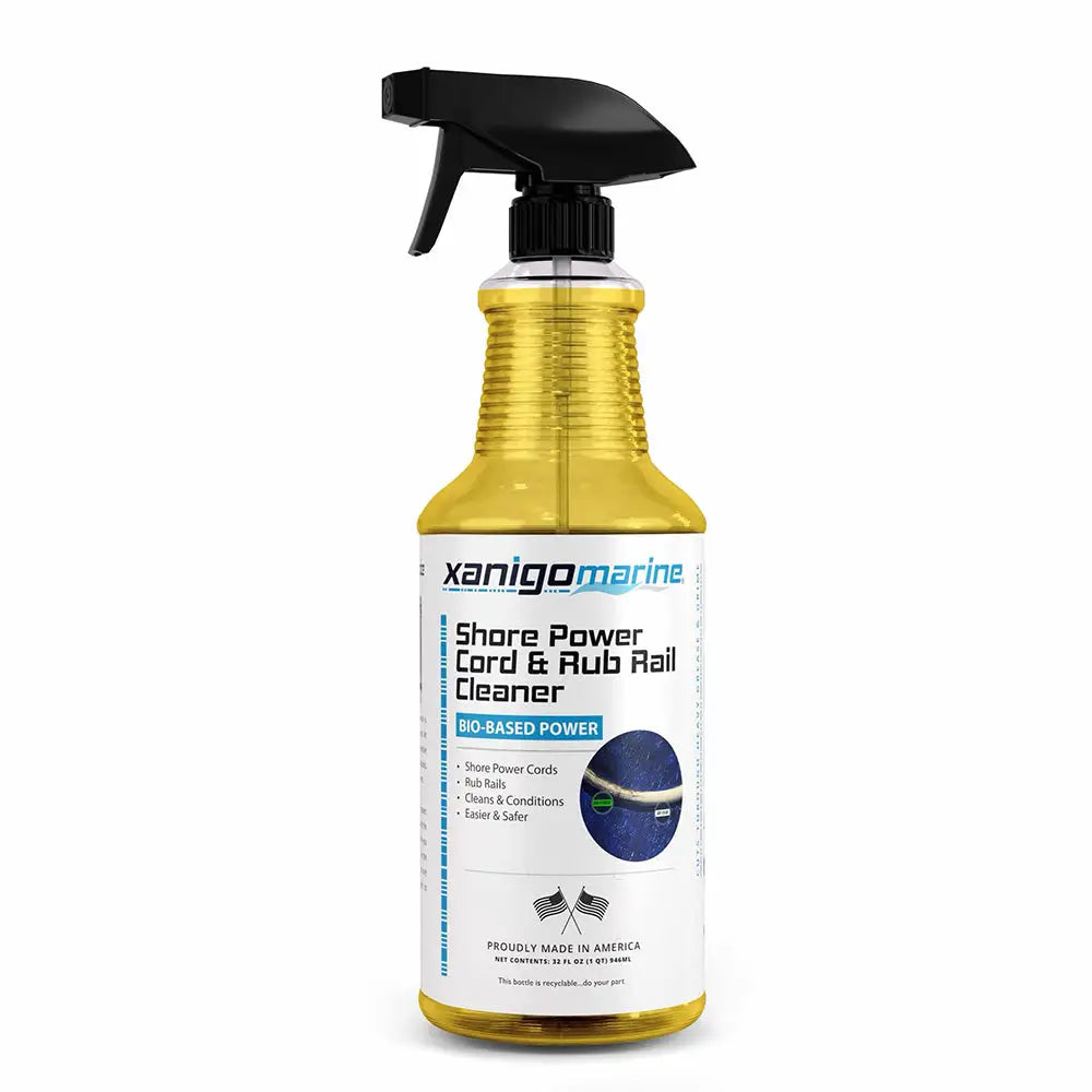 Xanigo Marine 32oz Rub Rail and Shore Power Cord Cleaner - Cleaning