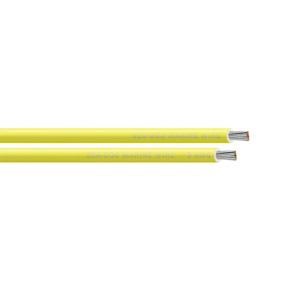 Yellow 8 AWG Sea-Dog Primary Wire 100 Foot Tinned Copper - Wire